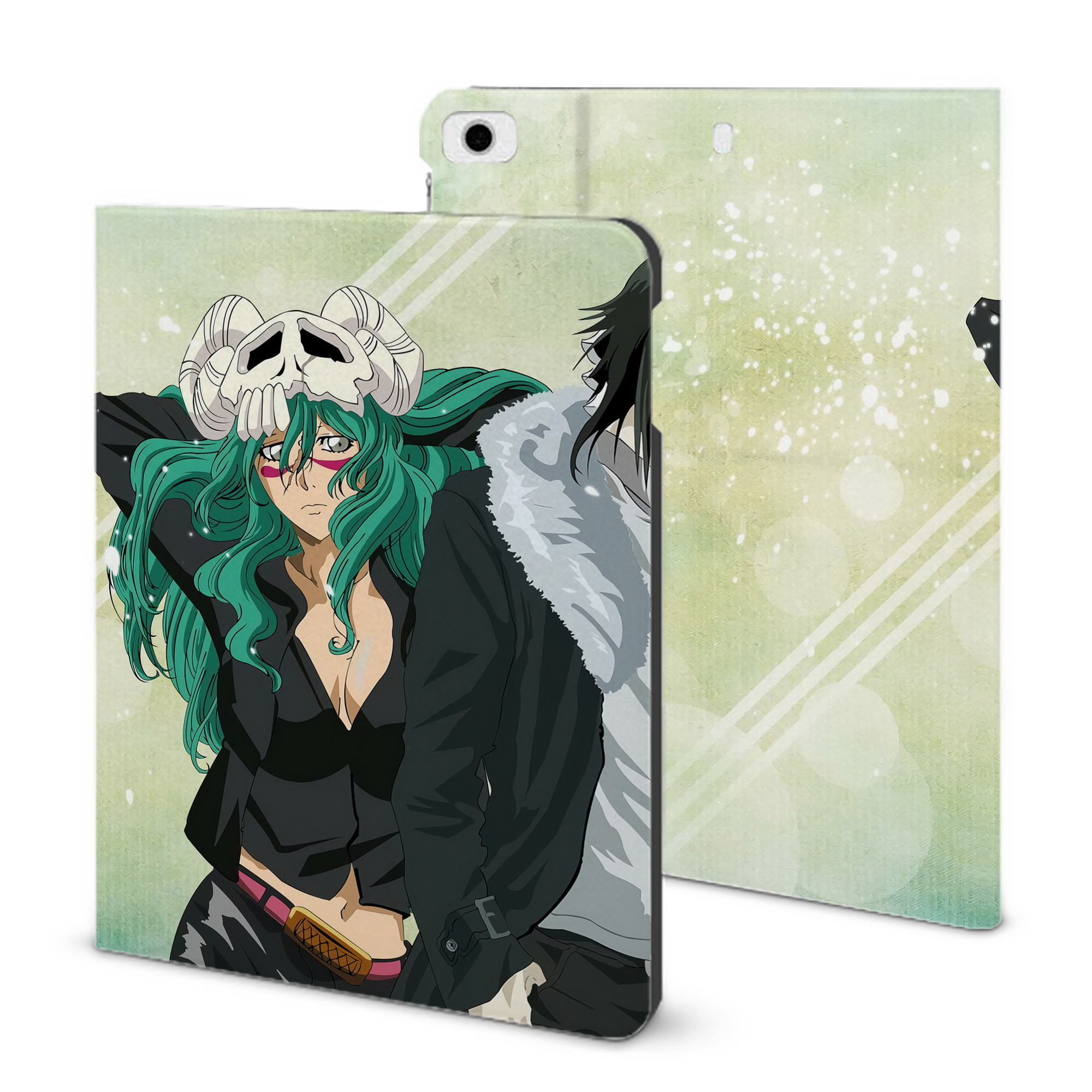 （画像用） ブリーチ BLEACH IPad ケース ブック型 PUレザー TPU 耐衝撃 軽量 薄型 ペン収納なし 全面保護 IPad 各モデル対応